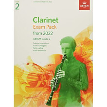 Clarinet Exam Pack from 2022, ABRSM Grade 2: Selected from the syllabus from 2022. Score & Part, Audio Downloads, Scales & Sight-Reading (ABRSM Exam