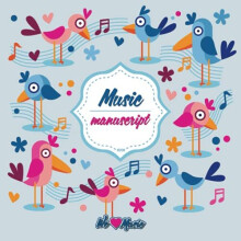 Music Manuscript Book: Perfect for Kids | Large Stave Manuscript Paper | 80 Pages ? 6 Staves per Page