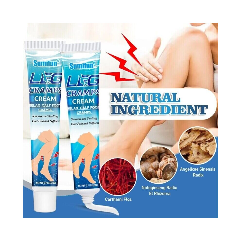 Skesrjtop 20G Leg Cramp Relief Ointment Calf Discomfort Muscle Spasm Cream