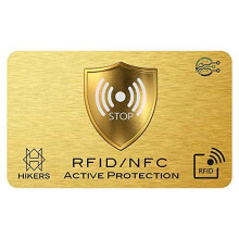 3 RFID/NFC Blocking Card - Signal Blocker, Contactless Cards Protection - 1 Card Protects Your Entire Wallet - No Fiddly Sleeves - Wallets & Clip