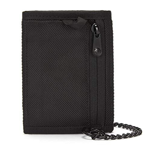 Pacsafe RFIDsafe Z50 RFID Blocking Tri-fold Wallet - with 6 Card Slots, Black 1