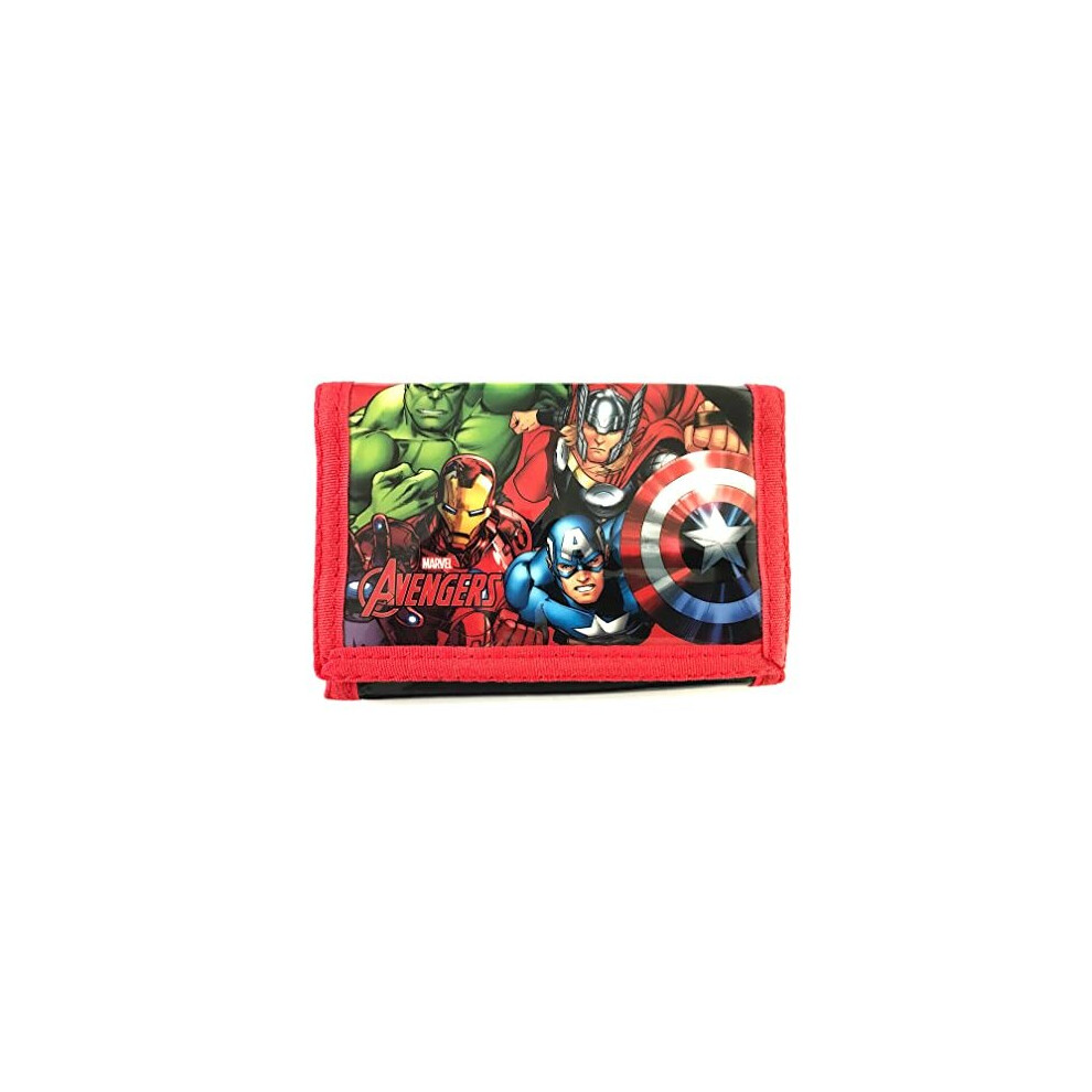 Official Marvel Avengers Boys Hulk Iron Thor Trifold Money Change Notes Wallet
