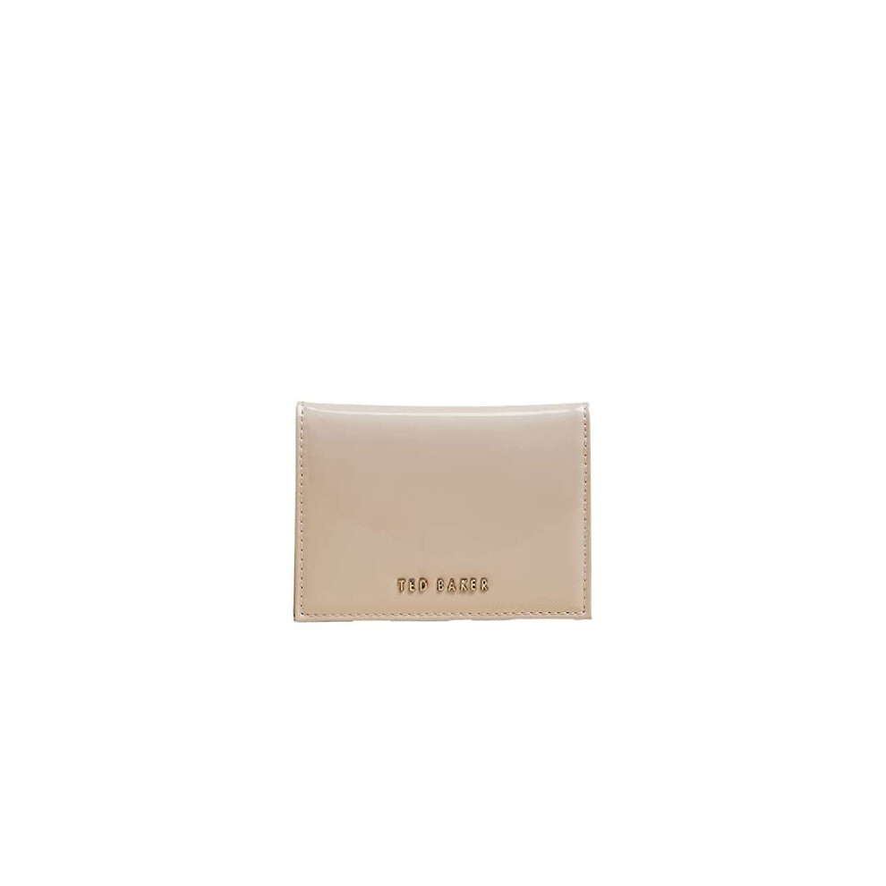 Ted Baker Eellsa poppered Patent Leather Leather Oyster Card Holder in Light Pink