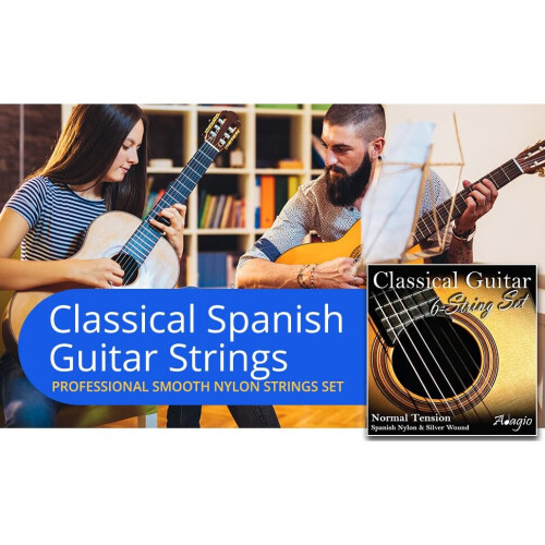 2 SETS! Adagio Pro Classical Acoustic Nylon Guitar Strings - Normal Medium Tension Multipack 1