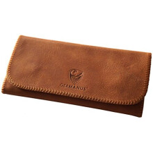 GERMANUS Albrunus Tobacco Pouch – Genuine Leather, Handmade in EU, Rubber-Lined Interior, Magnetic Closure, 16,57,21,5 cm
