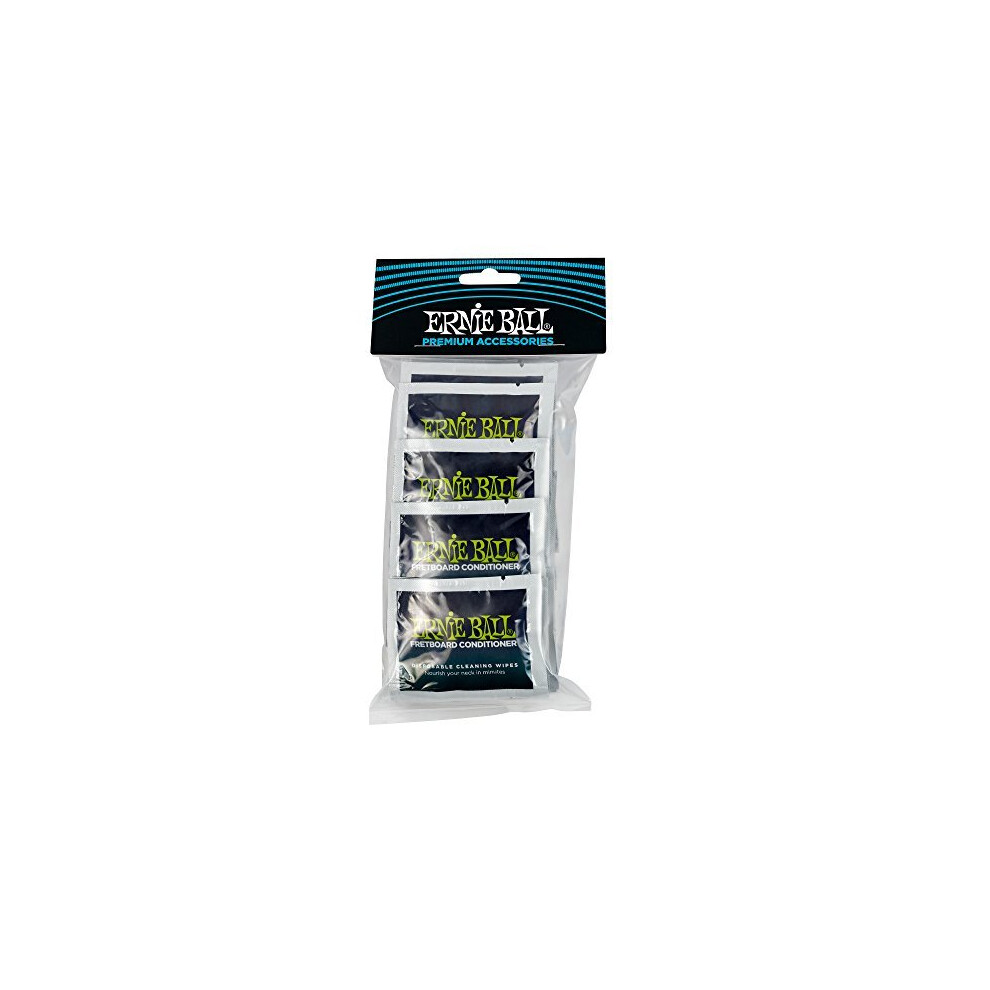 Lot De 20 Lingettes Nettoyantes Pour Manche De Guitare Ernie Ball P04247 Wonder Wipes-image