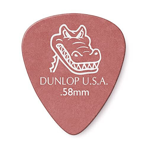 Dunlop Dunlop 417R.58 Gator Grip, Rood, .58mm, 72/Stuk