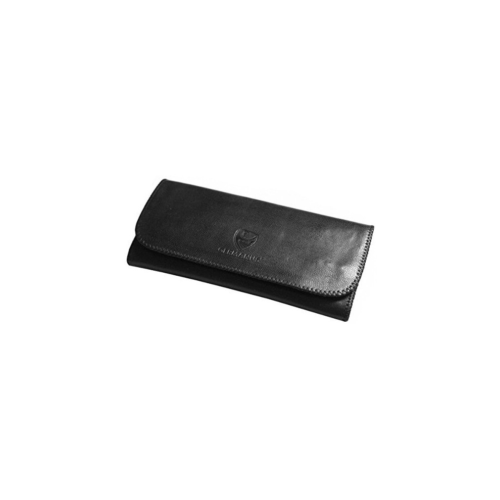Germanus Furvus Tobacco Pouch - Genuine Leather, Made In Eu, Rubber-Lined Interior, Magnetic Closure