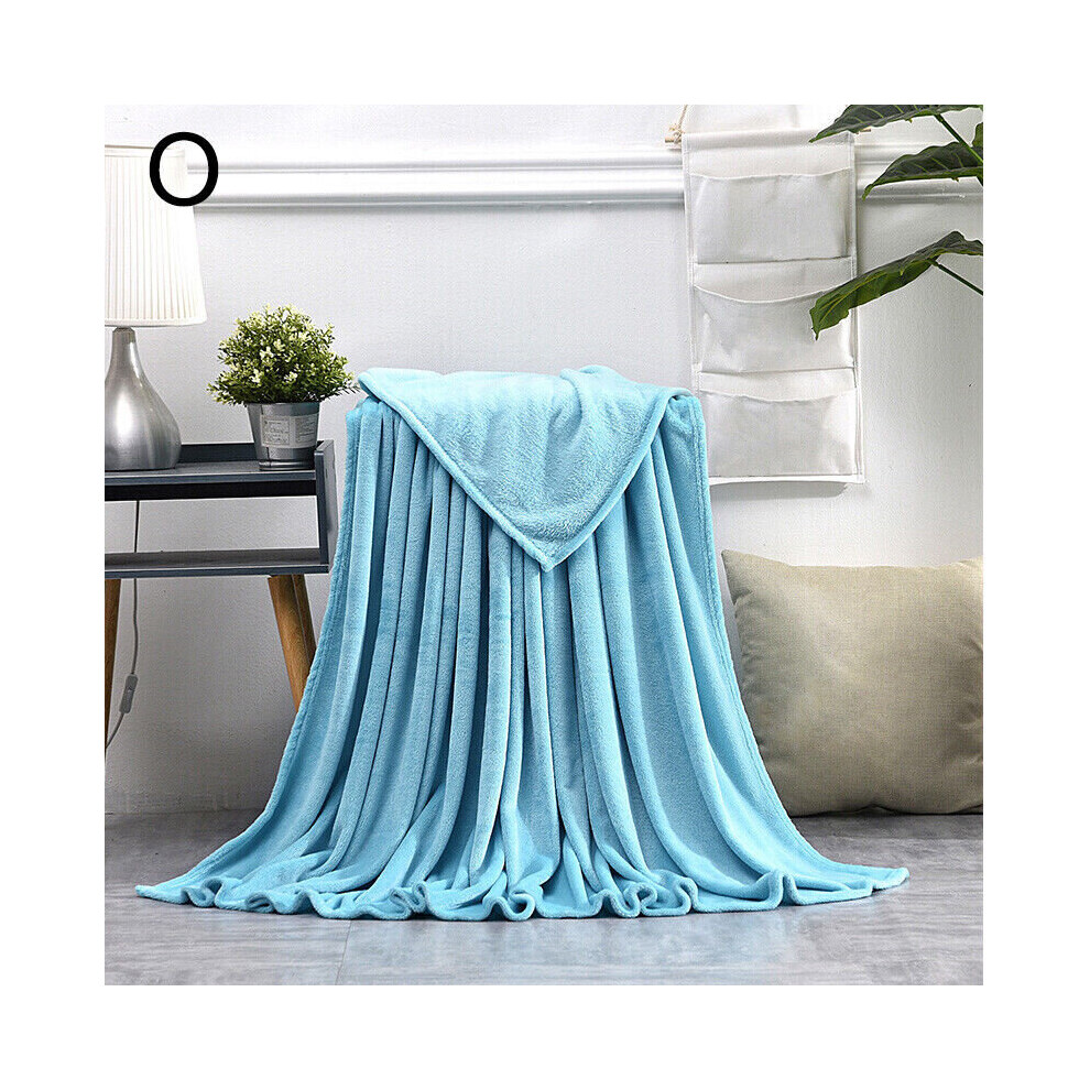 (Lake Blue, 200x230cm) Coral Fleece Blanket Soft Luxury Warm Home Sofa Bed Throw Living Room-image-OPC-PBCSSTF-NEW