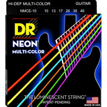 DR Strings HI-DEF NEON? - MULTI-COLOUR Coloured Electric Guitar Strings: Medium 10-46
