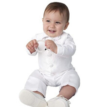 Baby Boys Christening Outfit White 3 - 6 Months