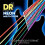 DR Strings HI-DEF NEON? - MULTI-COLOUR Coloured Electric Guitar Strings: Medium 10-46 3