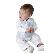 4 Piece Leo Christening Suit in Blue (0/3 Months)