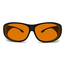 FreeMascot OD 6+ 190nm-490nm Wavelength UV light / Anti Blue Light Blocking Safety Glasses for 405nm, 445nm, 450nm,473nm Laser Light