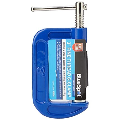 BlueSpot Blue Spot 10024 3-inch Fine Thread G-Clamp 1