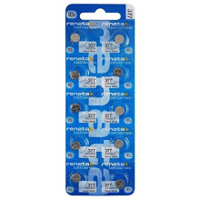 Renata 377 Watch Battery - Swiss Made, 10 Batteries, Coin Cell for Watches