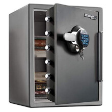 MASTER LOCK Home/Office Safe 56.5L [Fire and Water Resistant] [XX-Large] [Dual Security Digital Combination + Key] - LTW205GYC - For ID Papers, A4