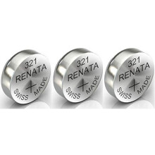 Renata 3 X Watch Battery 321 SR616SW - Swiss Made Coin Cell, 1.55V, for Watches and Fobs