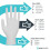 Unigloves White Pearl - 100 Disposable Nitrile Gloves - Medium 4