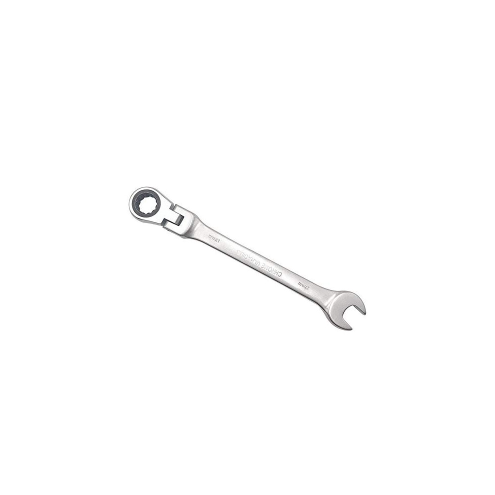 Ratchet Spanner 17Mm Steel Ratcheting Combination Wrench, Polished Chrome Finish Diy Hand Tools Ratchet Spanner Set 792119755192