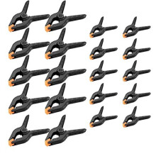 20 PCS Nylon Spring Clamps, Plastic Heavy Duty Spring Clips, Nylon Grip Clamps, Backdrop Clips for Photo Studio, Wood Working Projects, Home
