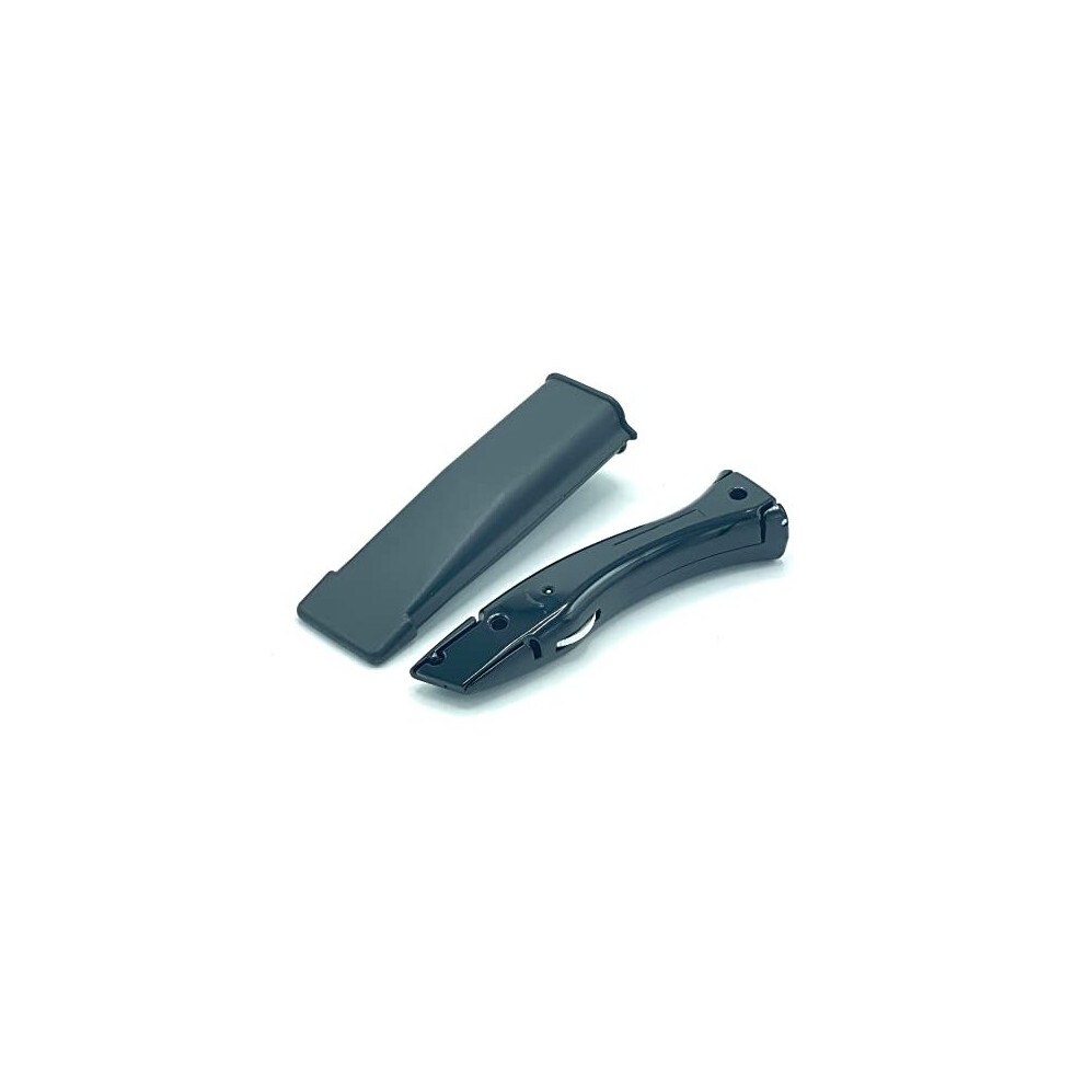TradeUnderlay Black Dolphin Delphin Knife Carpet Fitter Economy Tool with Holster - NO Blades