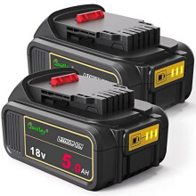 2 Pack Waitley 18V 5Ah DCB-184 Replacement Battery Compatible with Dewalt 18V Tools