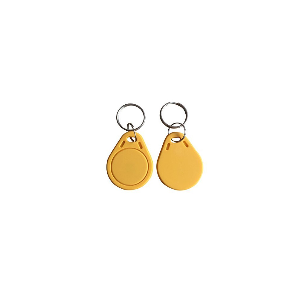 Yarongtech Mf1 S50 Rfid Key Fob Tag 13.56Mhz Iso14443a -10Pcs (Yellow) 725350791131
