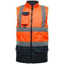 Hi Viz Super Soft Fleece Lined Bodywarmer Reversible Waterproof Gilet Hi Visibility Security Safety Workwear Waistcoat Body Warmer Padded Vests
