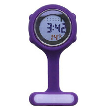 Digital Nurse Watch Fob for Women Men Multi Function, Infection Control Design, Silicone Nurses/Brooch/Tunic/Fob/Pocket/Carabiner Watch with