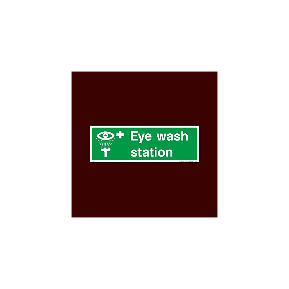 Eye Wash Station Sticker/Self Adhesive Sign First Aid, Box, Eye