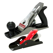 Rolson 56325 No 4 Smoothing Plane & Mini Block Plane Set - Cast Iron No 4 Plane, Hardened Blades