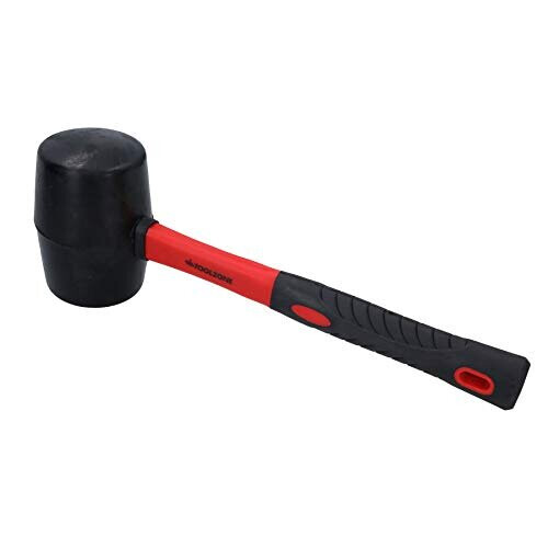 Toolzone 32Oz Rubber Mallet Fibre Handle Red and Black 1