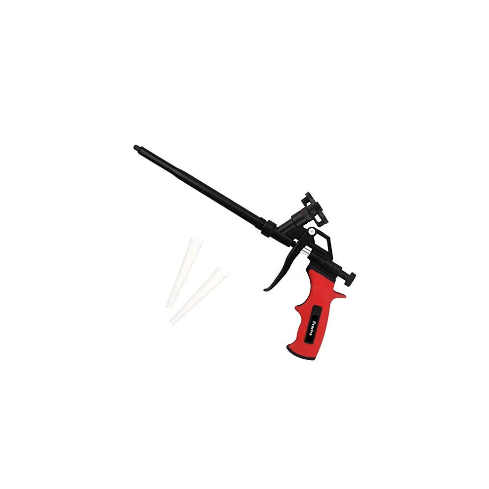 Foam Gun,Preciva Professional Foaming Gun Heavy Duty Pu Expanding Foam Gun Spray Application Applicator Caulking Gun (Black) 769390426394
