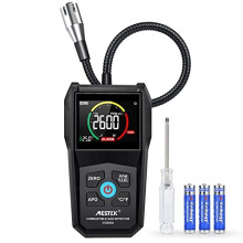 Propane and Natural Gas Leak Detector MESTEK Portable Combustible Gas Sniffer of Methane LPG LNG Fuel with Acoustic Alarm LCD Display Battery Handheld