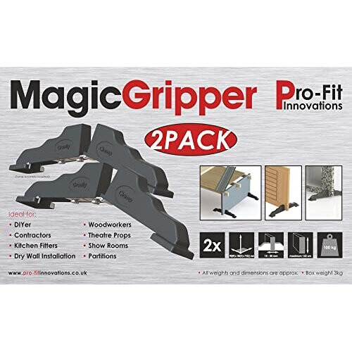 Pro-fit Innovations Magic Gripper Adjustable Door Clamp 2 Pack 1