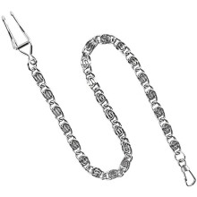 Silver Clip Pocket Watch Chain Watch Vintage Metal Alloy Chain Accessory for Your Pocket Watch