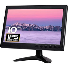 10.1 inch CCTV HDMI Monitors Display 1280 * 800 LCD Color Screen With AV/VGA/BNC/HDMI Input Built-in Speaker for Raspberry Pi, Home Security CCTV PC