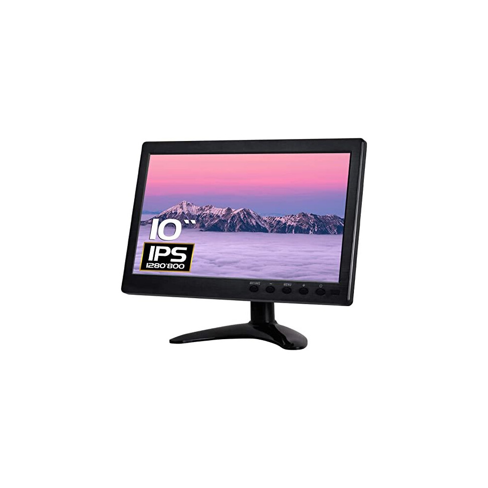 10.1 Inch Cctv Hdmi Monitors Display 1280 * 800 Lcd Color Screen With Av/Vga/Bnc/Hdmi Input Built-In Speaker For Raspberry Pi, Home Security Cctv Pc 618538028771