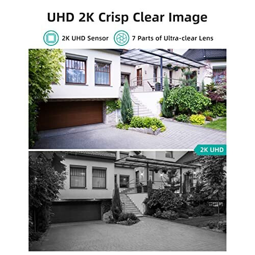 AOSU Video Doorbell Wireless HD 2K Doorbell Camera with Chime, No