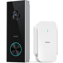 AOSU Video Doorbell Wireless HD 2K Doorbell Camera with Chime, No Monthly Fees, AI Detection, 120-Day Battery Life, Direct Video Calling, Voice