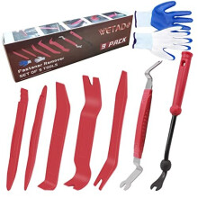 Wetado Auto Trim Removal Tools Kit, 9pcs Car Door Panel Removal Tool, Fastener Removal Panel Removal Tool, blue