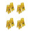 FOUR PACK CAUTION WET FLOOR SIGN CLEANING IN PROGRESS YELLOW WARNING CONE UK 1