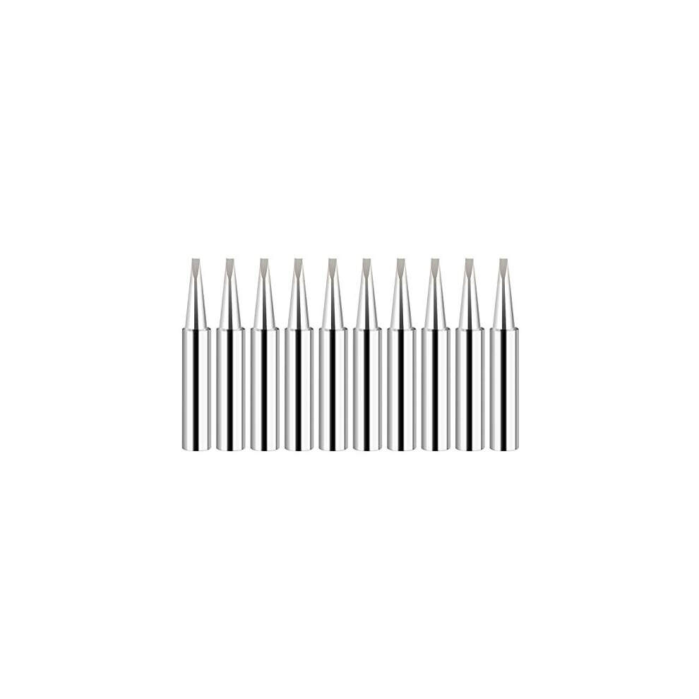 Saipor 10Pcs 900M-T Soldering Iron Tips Solder Iron Replacement Tip Soldering Bits For 900M Station Tool For Hakko, Tenma, Atten, Quick, Aoyue, Yihua 781509200473