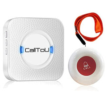 CallToU Wireless Caregiver Pager Receiver 1 SOS Call Button Suresafe Alarm Nurse Alert Patient Help System for Home/Personal Attention Pager 500+ Feet