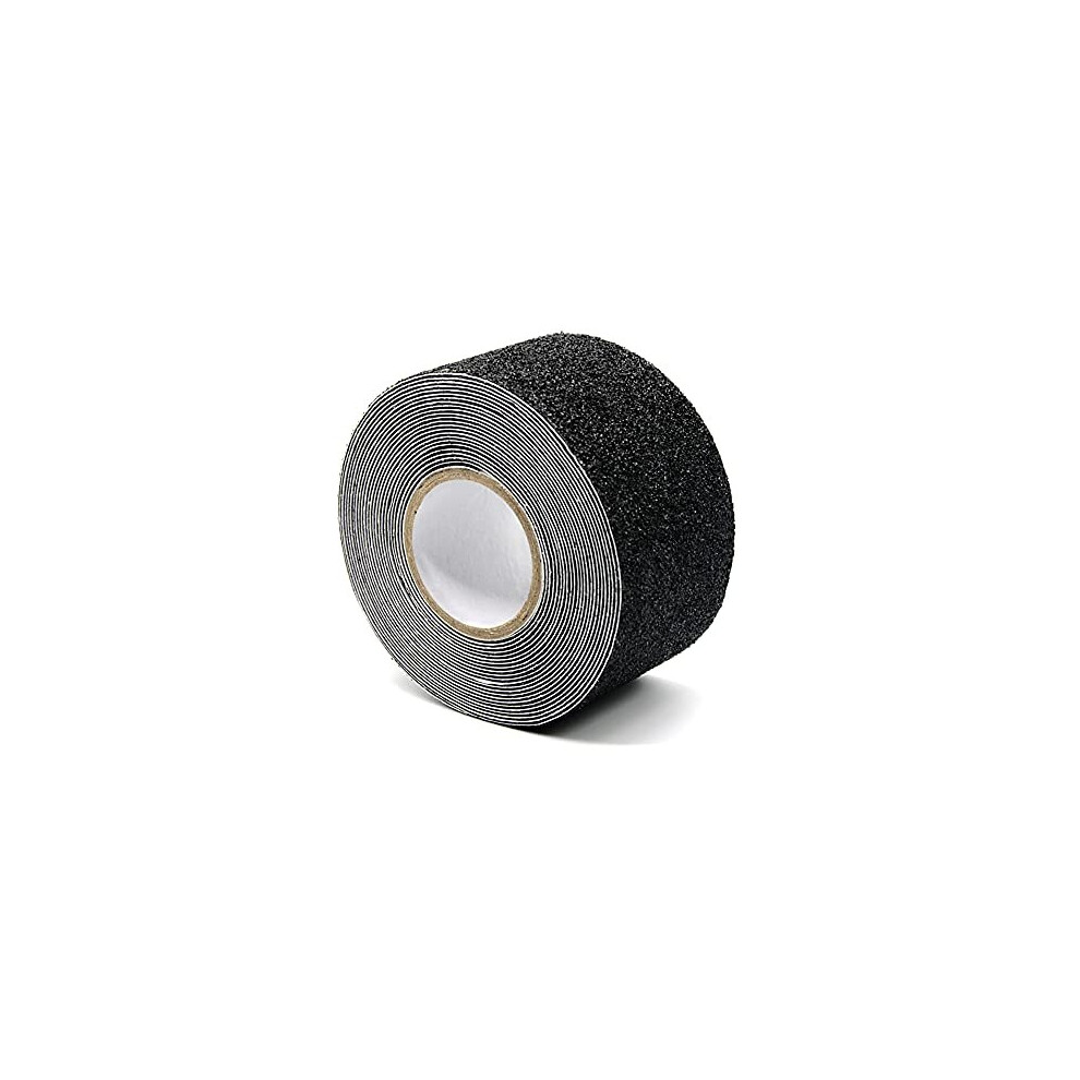 Anti Slip Tape, High Traction Strong Grip Abrasive, Non Skid Strip Safety Track Tape For Stairs Tread Steps Ramps Indoor Or Outdoor, Black (50Mm Width 742484309926