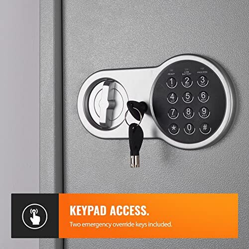 VonHaus Key Safe Wall Mounted Digital Key with Solenoid Lock and 71 Key Capacity