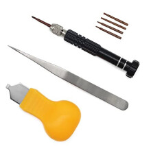 Watch Battery Replacement Tool Watch Back Removal Kit Screwdriver Set Tweezer Pry Watch Cover Case Remover Opener Accessories 3PCS
