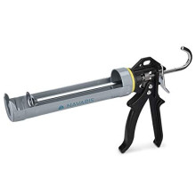 Navaris Caulking Gun - 23cm Sealant Gun for 310ml Cartridge Tube - Adhesive Applicator Professional Hardware Tool for Silicone Acrylic Glue Sealant