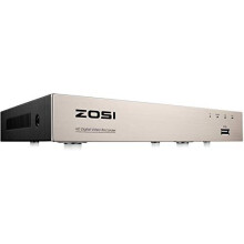 ZOSI H.265+ 8Channel 5MP Lite Hybrid 4-in-1 Analog/AHD/TVI/CVI Surveillance Video Recorders Standalone CCTV DVR System for 720P, 1080P Security